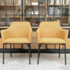 Fauteuil en tissu style vintage