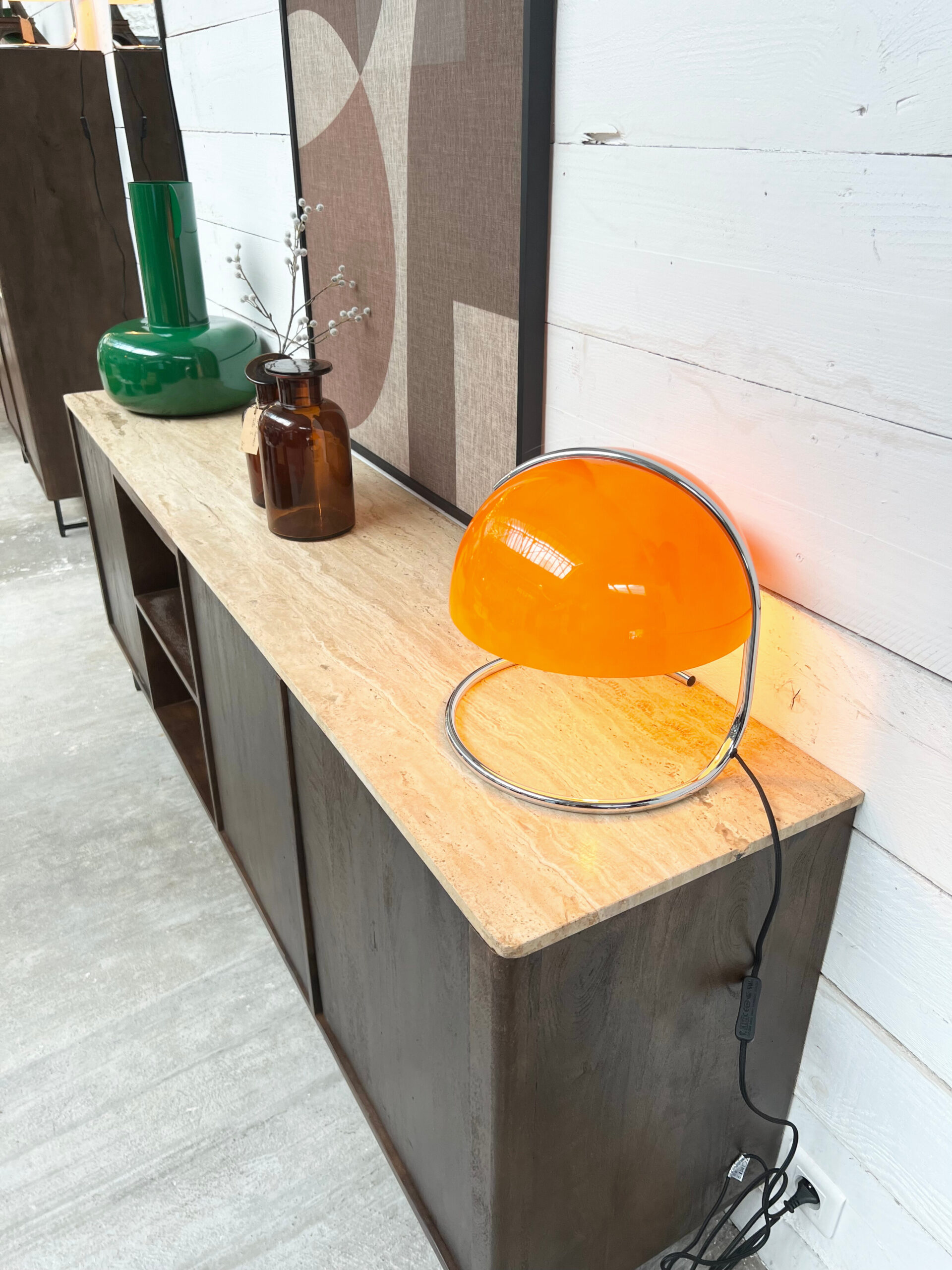 Lampe à poser vintage ANGIE - Orange