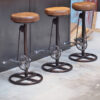 Tabouret industriel vintage