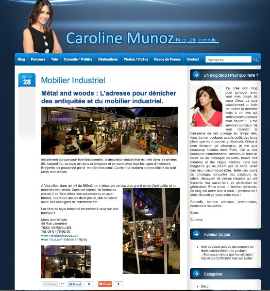 2011 Novembre Site Caroline Munoz