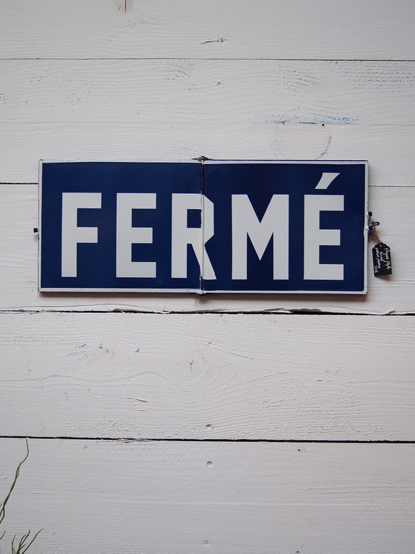 Plaque décorative en métal ferme 53x16 cm (Lot de 3)