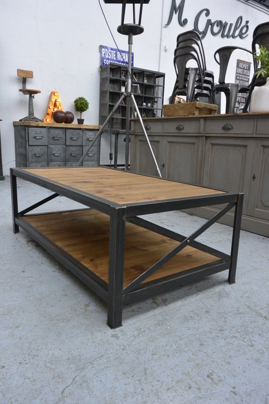 Fabrication table basse industrielle