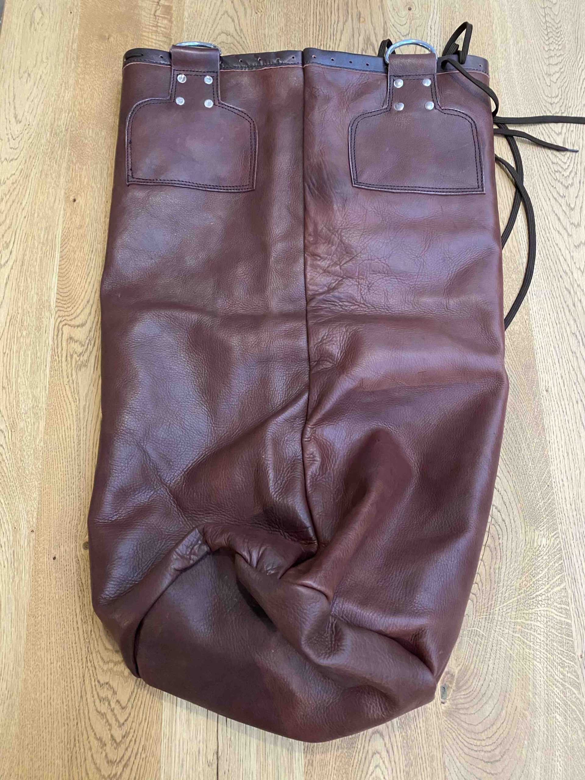 Sac de frappe cuir 150cm Métal boxe Jupiter - sac look marron vintage